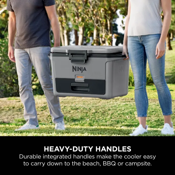Ninja FB151UKGY FrostVault 50QT/47L Hard Cooler with Dry Zone - Slate Grey_heavy-duty handles