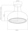 Elica PEARL-WH Pearl 80cm Pearlescent White Cooker Hood_dimensions