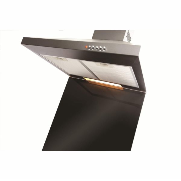 CDA ASG6BL 60cm Square Toughened Glass Splashback