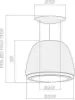 Elica DIVA-CLASSIC Diva Classic 90cm Cooker Hood in Matt White_dimensions
