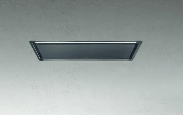 Elica HILIGHT-X-16-BLK HiLight 16cm High Cooker Hood in Black Lacquered Steel_ceiling