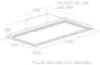 Elica SKYDOME-PLUS-RM Skydome Plus Cooker Hood for Remote Motor (Motor Not Included)_dimensions
