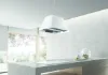 Elica IKONA-LIGHT-WH 60cm Wide Ceiling Mounted Cooker Hood in White_kitchen view