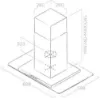 Elica TRIBE-A-ISLAND Tribe Island 90cm Cooker Hood in Stainless Steel_dimensions
