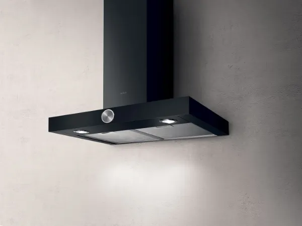 Elica ALPHA 90cm Cooker Hood In Black_main