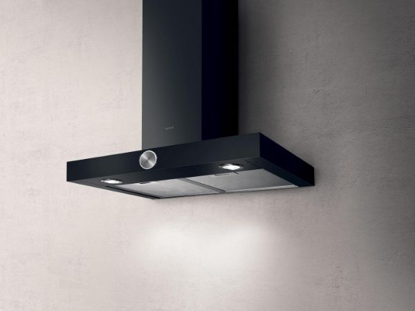 Elica ALPHA 60cm Chimney Hood IN BLACK_main