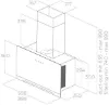 Elica APLOMB 60cm Wall Mounted Hood In Black_diagram