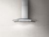 Elica REEF-A-60 Reef Island 60cm Cooker Hood in Stainless Steel & Curved Glass_main