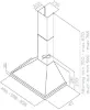 Elica Aquavitae 90cm Chimney Hood In Stainless Steel_dimensions