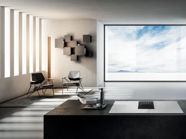 Elica NT-LIBRA-WH-DO NikolaTesla LIBRA 83cm Induction Hob in White - Duct Out_room view