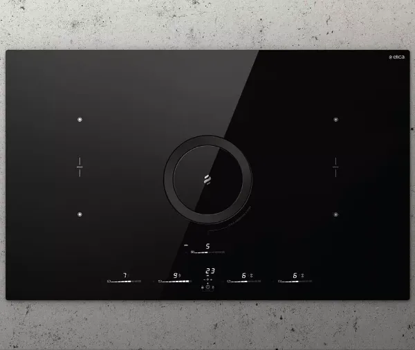 Elica NT-SWH-GLOW-DO NikolaTesla SWITCH GLOW 83cm Induction Hob in Black - Duct Out_main