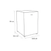 Sensis RFUCF01F54EW 54.8cm Undercounter Fridge - White_dimensions
