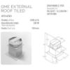 Elica KIT0147881 Remote motor - external flat tiled roof_diagram