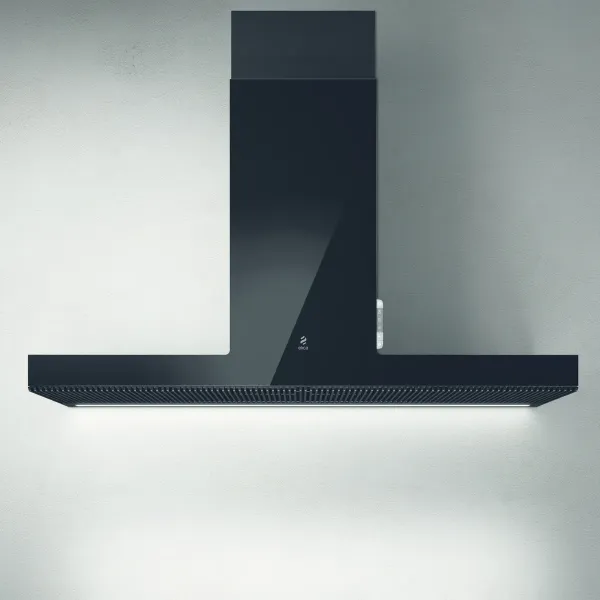 Elica HAIKU-120-BLK 120cm Wide Chimney Hood in Black_main