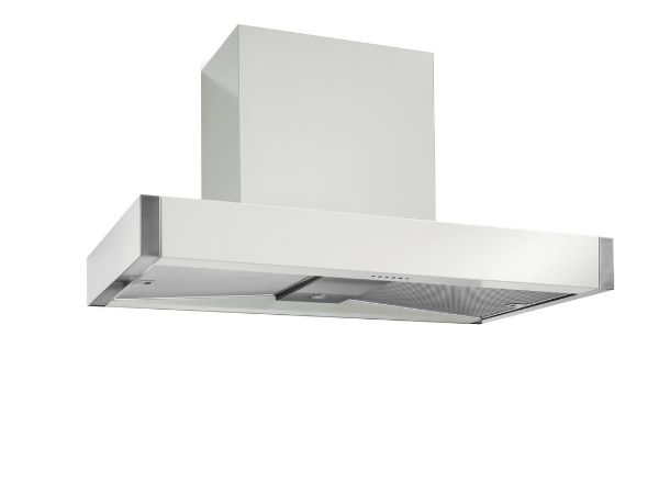 Mercury MHDSC1000SD 93970 1000 Slab Chimney Hood in  Snowdrop
