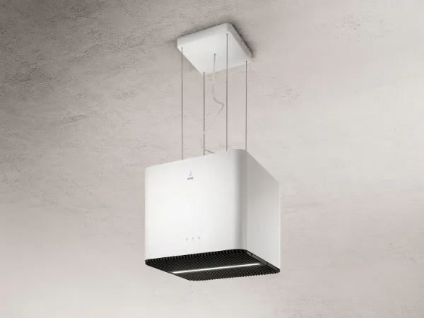 Elica PIX-WH 40cm Wide Ceiling Mounted Cooker Hood in soft white finish_main