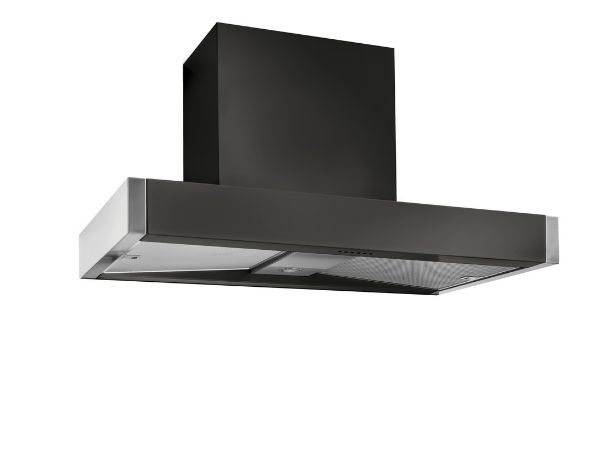 Mercury MHDSC1200AB 94120 1200 Slab Chimney Hood in  Ash Black