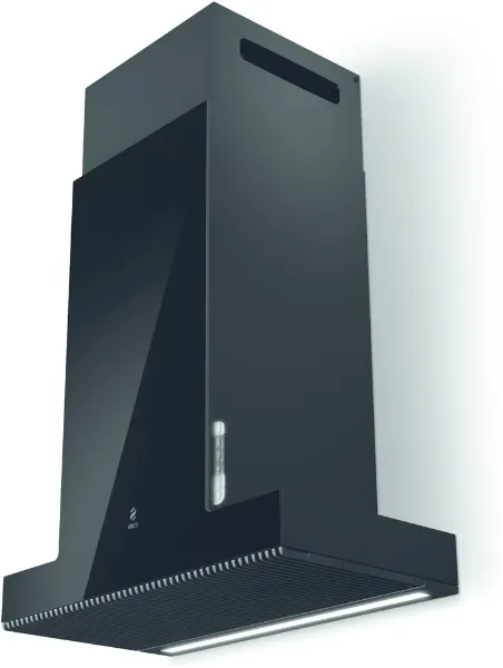 Elica HAIKU-60-BLK 60cm Wide Wall Mounted Chimney Hood in Black_main