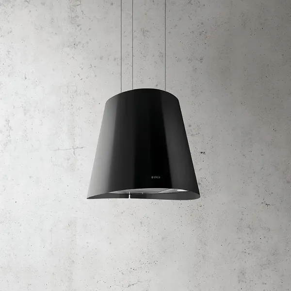 Elica JUNO-BLK Juno LED 50cm Ceiling Mounted Cooker Hood in Black _front
