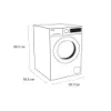 Sensis WMF01914AW 9kg 1400 Spin Washing Machine - White_dimensions
