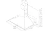 Elica TAMAYA2.0-90 Tamaya 2.0 High Power 90cm Wall Mounted Cooker Hood in Stainless Steel_dimensions