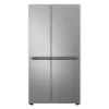LG GSBC40PYPE 91.3cm 60/40 Frost Free American Fridge Freezer - Prime Silver_front