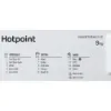 Hotpoint BI WMHG 91485 UK 9kg 1400 Spin Integrated Washing Machine_programme list