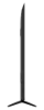 TCL 85P7K-UK 85" QLED Direct LED HDR Google TV_side profile