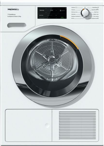 Miele TEL785 WP 9kg Freestanding Heat Pump Tumble Dryer with EcoSpeed and Steam_main