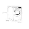 Sensis TDHF019A2W  9kg Heat Pump Tumble Dryer - White_dimensions