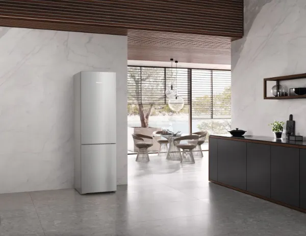 Miele KFN 4397 CD EL Freestanding Fridge Freezer 125 Edition with PerfectFresh Pro and NoFrost in Silver _room view