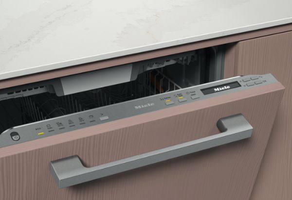 Miele G7185 SCVi XXL Full Size XXL Integrated Dishwasher with AutoDos in Stainless Steel_open door