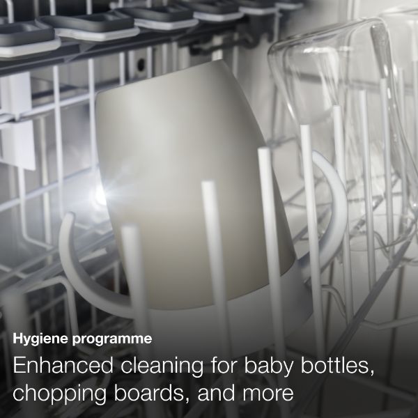 Miele G7210 Sci Full Size Semi Integrated Dishwasher in Stainless Steel/CleanSteel_hygiene programme