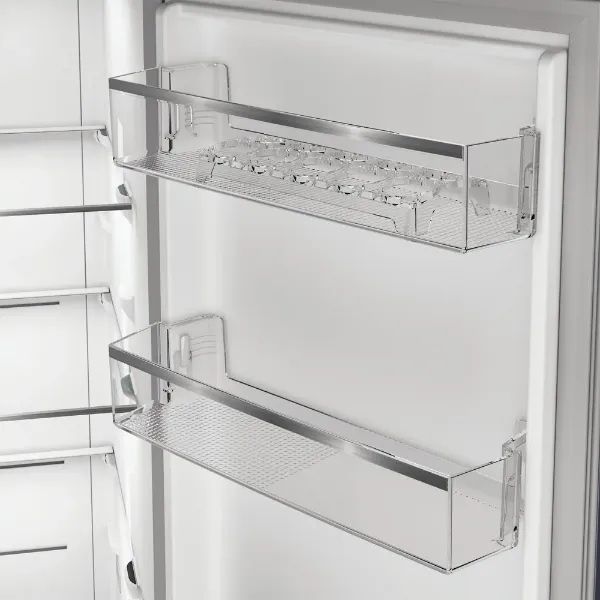 Hotpoint HPG2 6592 XP4UK American Style Fridge Freezer in Silver_door shelves