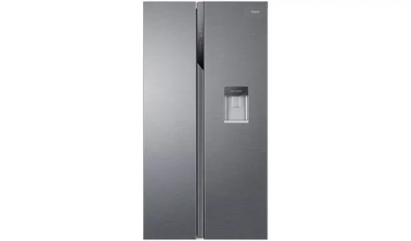 Haier HSR3918EWPG American Style Freestanding Fridge Freezer with Water Dispenser_main