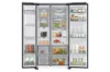 Samsung RS70F66KCTEU 91cm Side by Side American Fridge Freezer - Silver_interior full