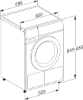 Miele TEC645 WP 8kg Heat Pump Tumble Dryer - White_dimensions