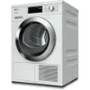 Miele TEH785 WP 9kg Heat Pump Tumble Dryer - White_angled view