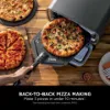 Ninja MO201UK Electric Outdoor Pizza Oven & Air Fryer_back to back pizza making