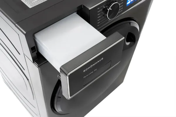 Schonhaus TDSHF018A3G 8kg Heat Pump Tumble Dryer - Graphite_water