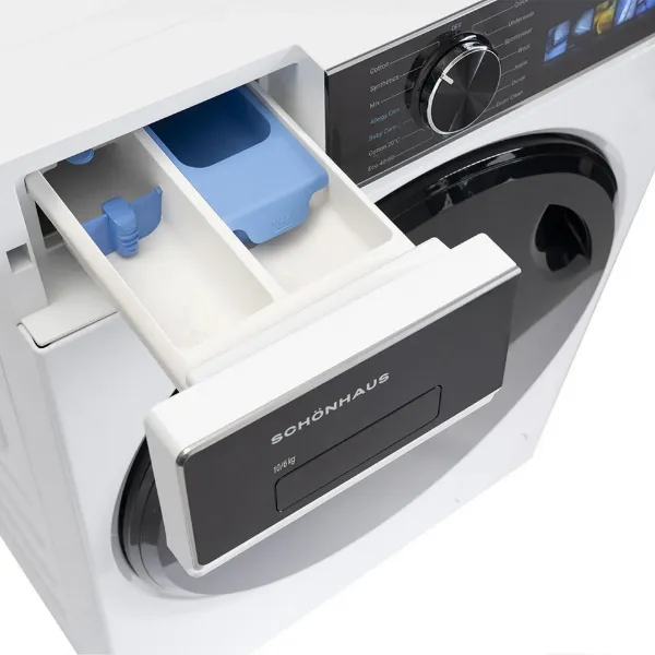 Schonhaus WDSF0110614AW 10kg/6kg 1400 Spin Washer Dryer_dosing drawer