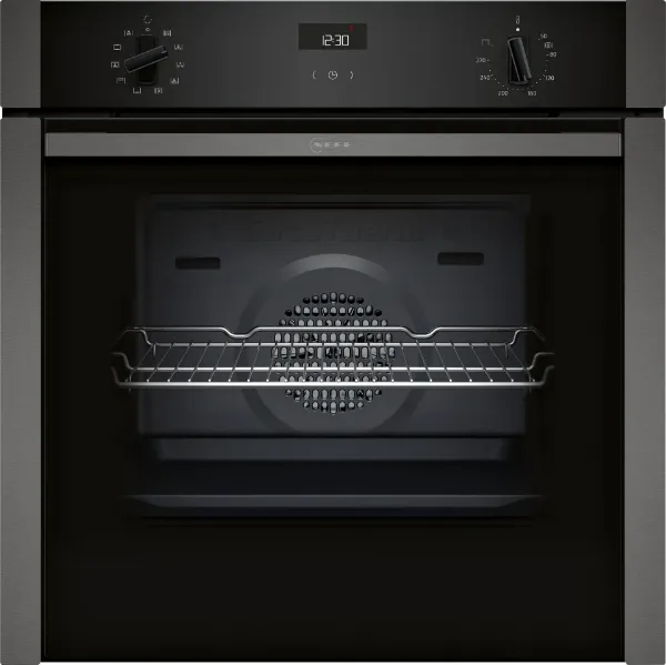Neff B3ACE4AG3B 59.4cm Built In Electric Single Oven - Graphite Grey_main