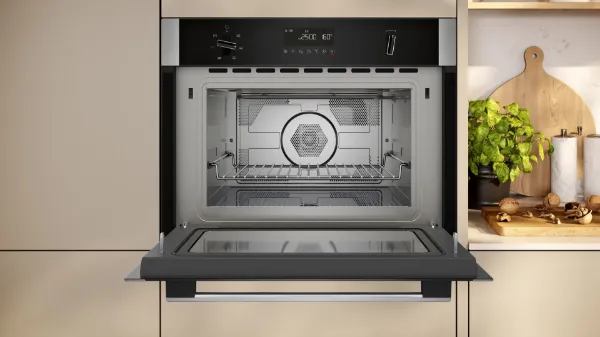 Neff C1AMG84N1B 44 Litres Built In Microwave Oven - Stainless Steel_door open