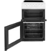 Beko EDVC503W 50cm Electric Cooker with Double Oven - White_open door