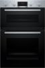 Bosch MBA533BS3B Series 4- 60cm Built In Double Oven - Stainless Steel_front view