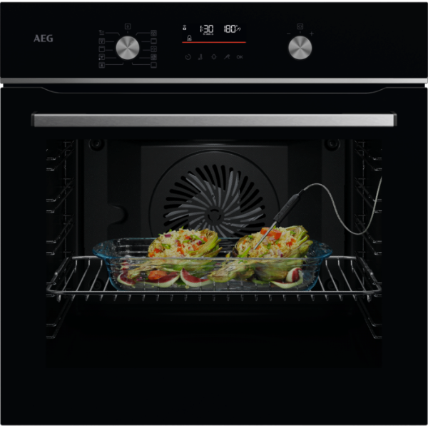 AEG GA5PB501AB 5000 SurroundCook Built in Single Electric Oven with SteamBake and Pyrolytic Self Cleaning_main