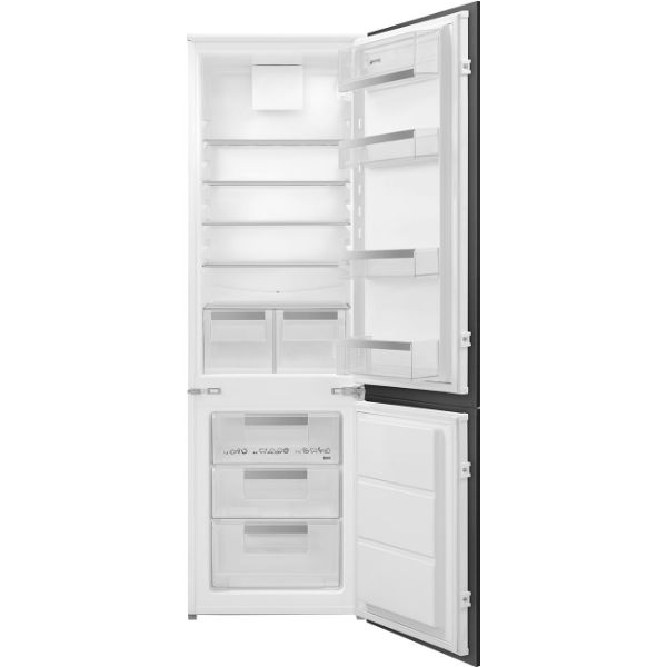 Smeg UKC81721E 60cm Integrated In Column 70-30 Fridge Freezer interior