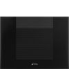 Smeg CVI121B3 45cm Height Linea Wine Cooler with Reversible Hinge In Midnight Black _ front view