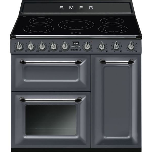 Smeg TR93IGR2 90cm Victoria Electric Range Cooker Slate Grey main