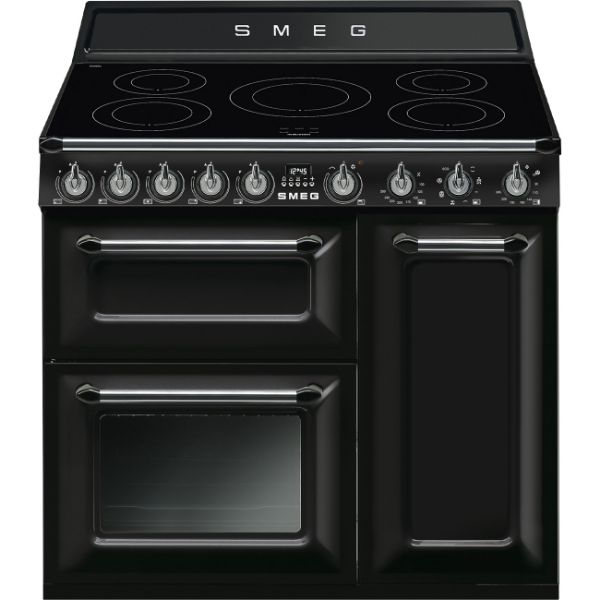 Smeg TR93IBL2 90cm Victoria Electric Range Cooker Black main